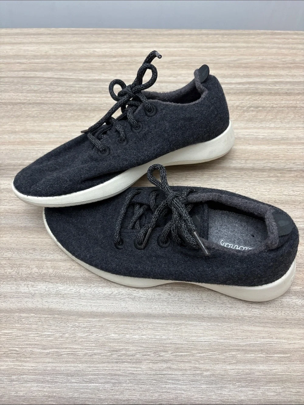 All Birds Dark Grey Lace Up Sneakers Women Size 8